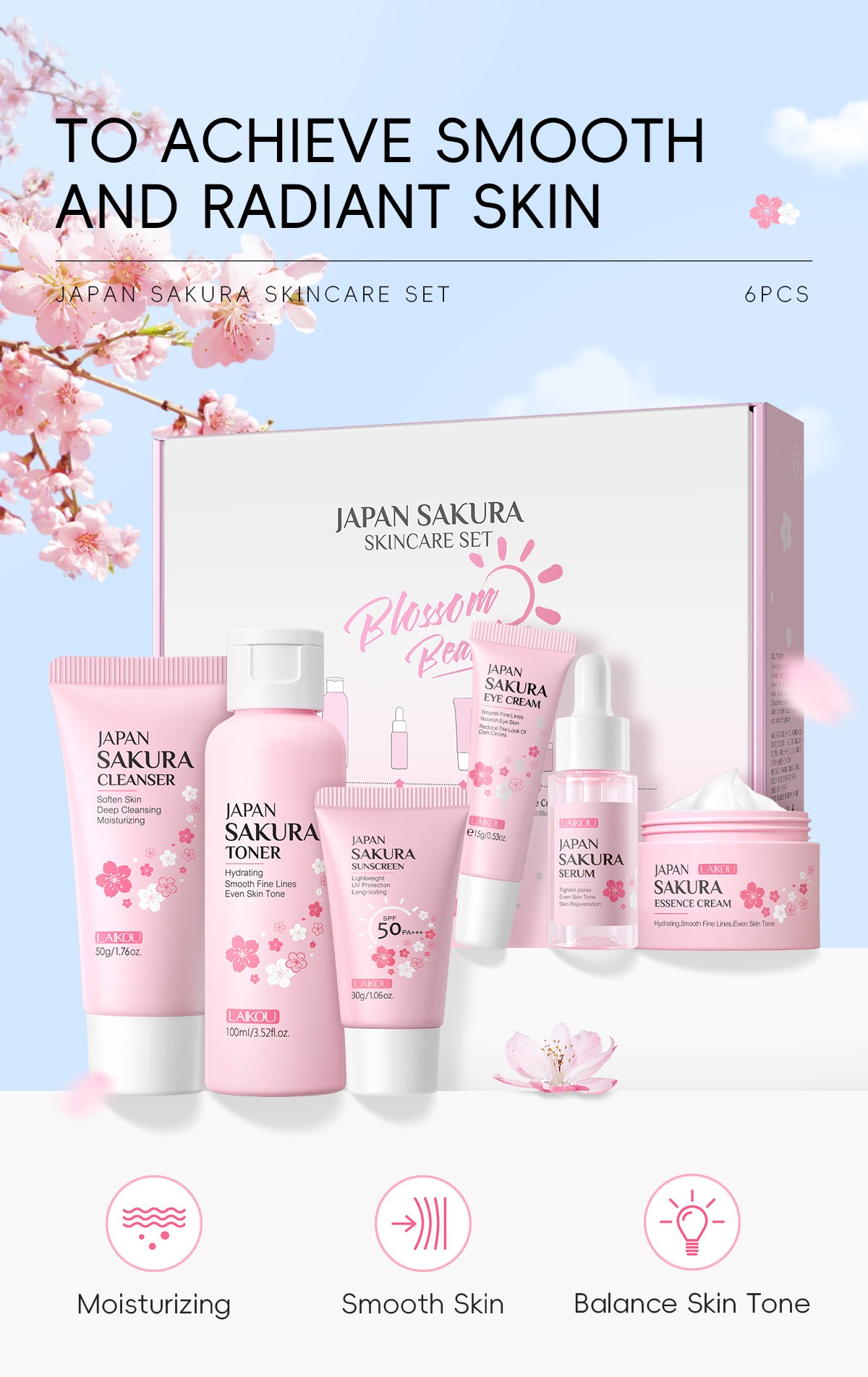 Japan Sakura Skincare Set